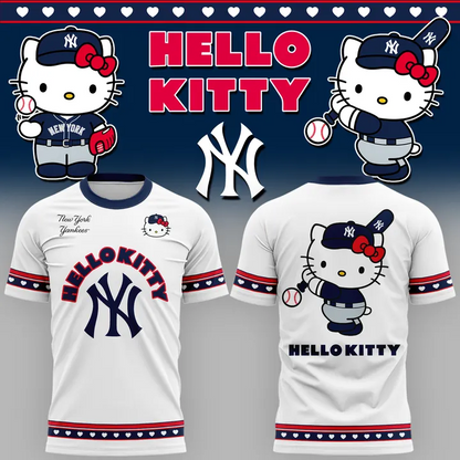 09. New Shirt New York Yankees x Hello Kitty Game Night 2026 Baseball Graphic T-Shirt