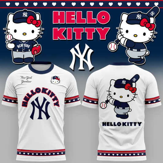 09. New Shirt New York Yankees x Hello Kitty Game Night 2026 Baseball Graphic T-Shirt