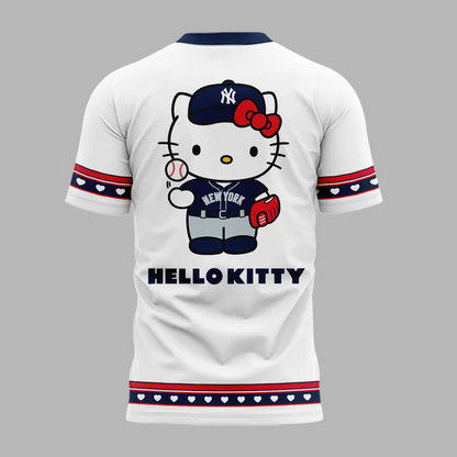 20. Limited Edition New York Yankees x Hello Kitty Game Night 2026 Baseball Graphic T-Shirt