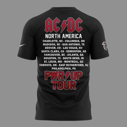 01. Black Shirt AC/DC x Atlanta Falcons - Power Up Tour 2026 T-Shirt
