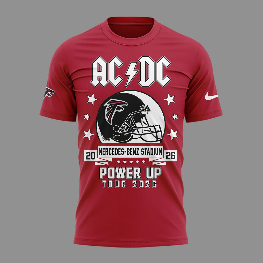 01.04. Special Mascots Atlanta Falcons x AC/DC - Power Up Tour 2026 T-Shirt