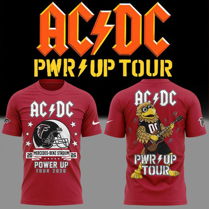 01.04. Special Mascots Atlanta Falcons x AC/DC - Power Up Tour 2026 T-Shirt