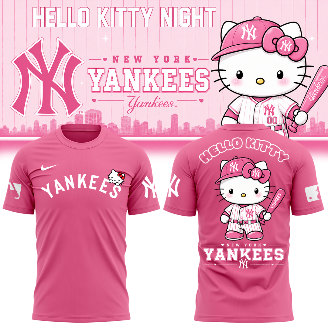 Hello Kitty x New York Yankees T-Shirt – Cute Baseball Fan Edition