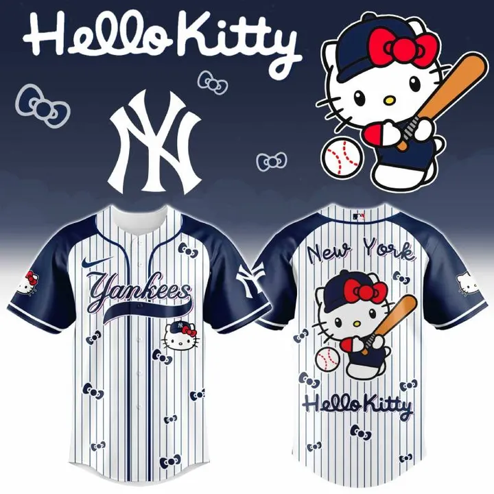 35. Perfect Jersey New York Yankees x Hello Kitty Game Night 2026 Baseball Graphic Jersey