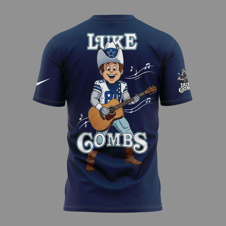 12. Limited Edition Luke Combs x Dallas Cowboys - My Kinda Saturday Night Tour 2027 T-Shirt