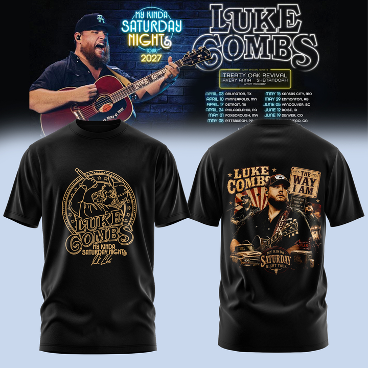 60. Special My Kinda Saturday Night Tour 2027 - Luke Combs T-Shirt