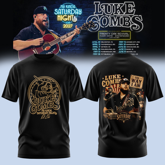 60. Special My Kinda Saturday Night Tour 2027 - Luke Combs T-Shirt