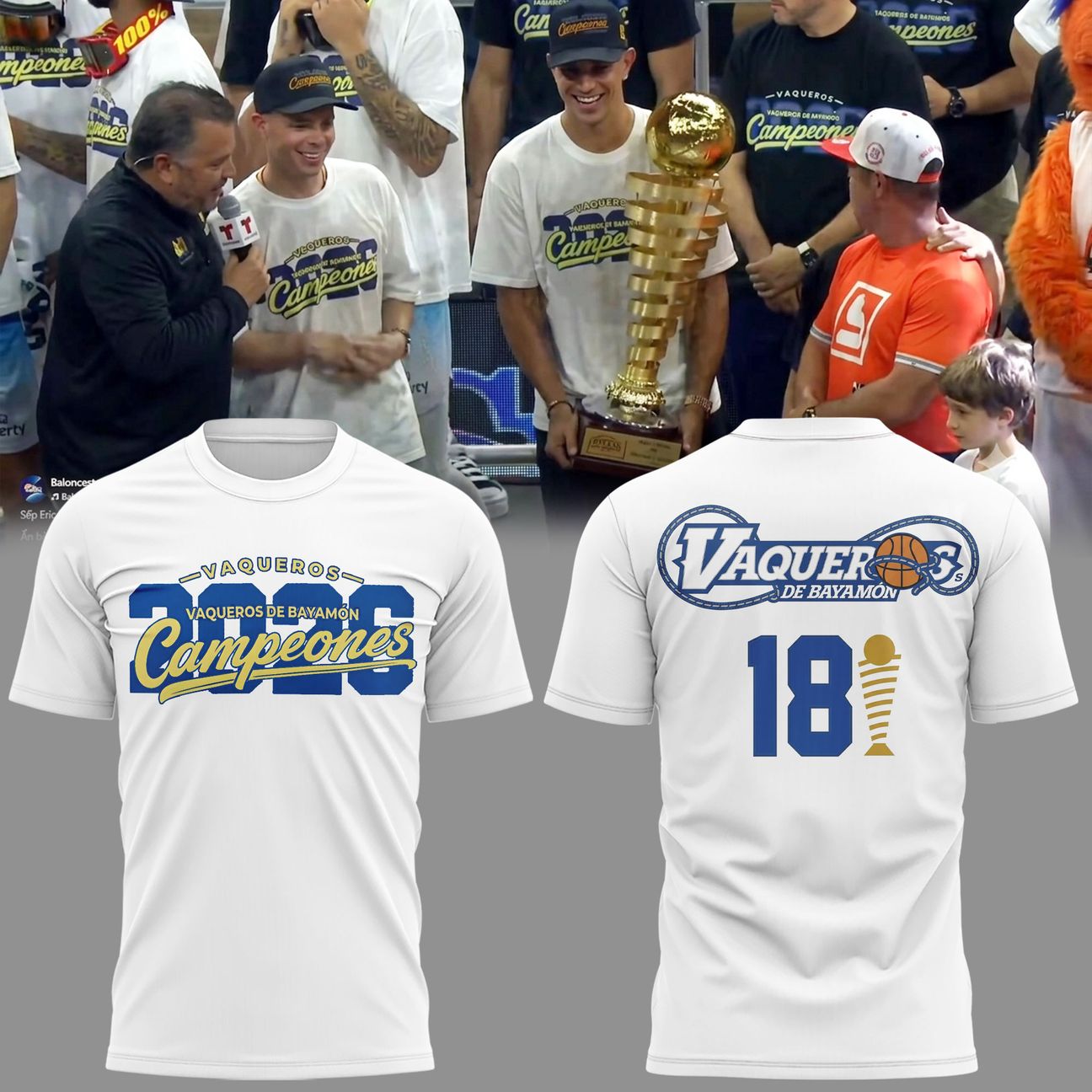 66. Champions Vaqueros de Bayamón 2026 T-Shirt