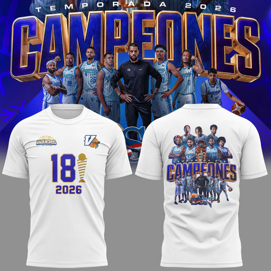 001. Champions White Shirt Vaqueros de Bayamón 2026 T-Shirt
