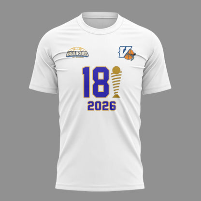 001. Champions White Shirt Vaqueros de Bayamón 2026 T-Shirt