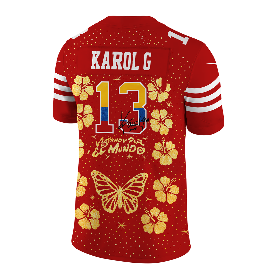 1.2026 Exclusive San Francisco 49ers x Karol G Signature Football Jersey