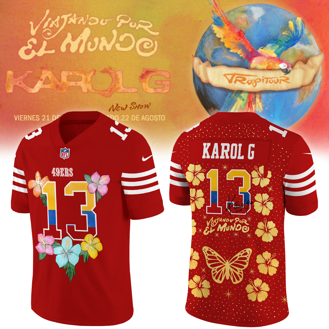 1.2026 Exclusive San Francisco 49ers x Karol G Signature Football Jersey