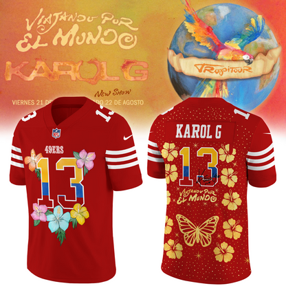 1.2026 Exclusive San Francisco 49ers x Karol G Signature Football Jersey
