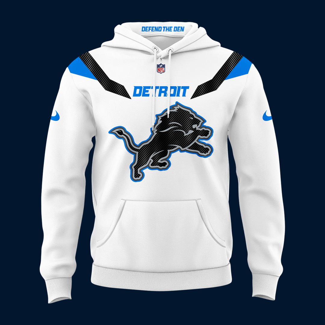 Detroit Lions Rivalries DEFEND THE DEN 2026 Hoodie - White
