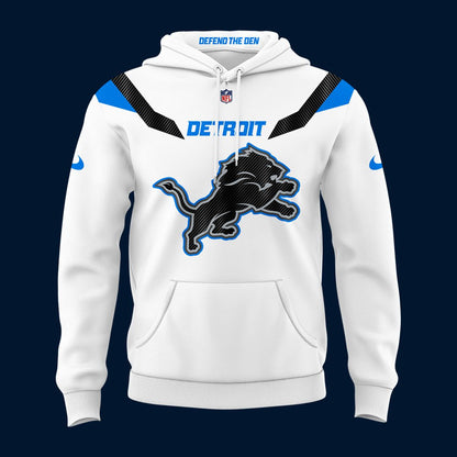 Detroit Lions Rivalries DEFEND THE DEN 2026 Hoodie - White