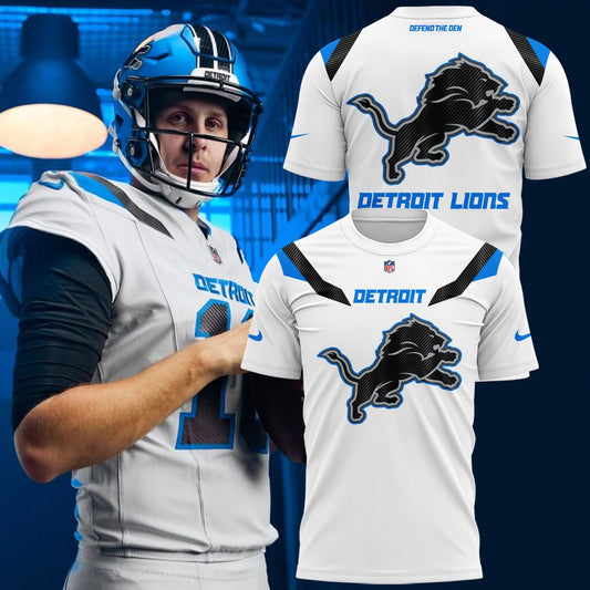 Detroit Lions Rivalries DEFEND THE DEN 2026 T-shirt - White