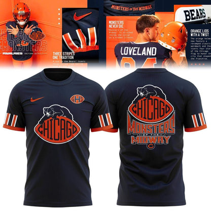Navy Chicago Bears 2026 Rivalries T-shirt