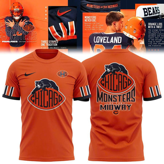 Orange Chicago Bears 2026 Rivalries T-shirt