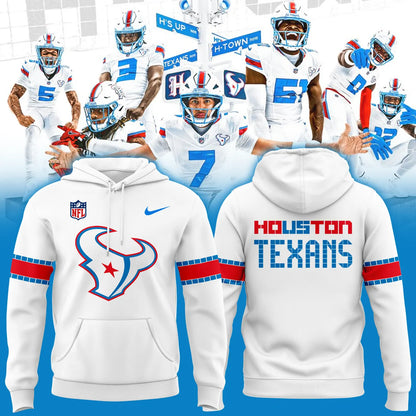 1. Houston Texans Rivalries By the H. For the H. 2026 Hoodie - White