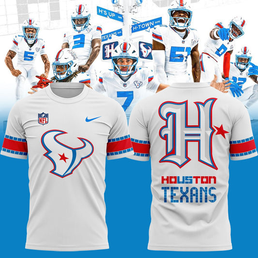 1. Houston Texans Rivalries By the H. For the H. 2026 T-shirt / White