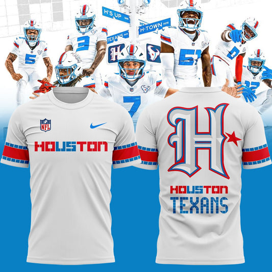 3. Houston Texans Rivalries By the H. For the H. 2026 T-shirt / White