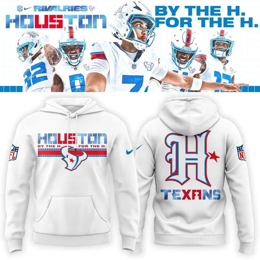 4. Houston Texans Rivalries By the H. For the H. 2026 Hoodie - White