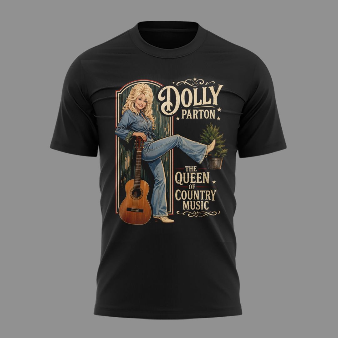 01. Black Shirt Dolly Parton Rest In Peace - The Queen Of Country Music 1946-2026 T-Shirt
