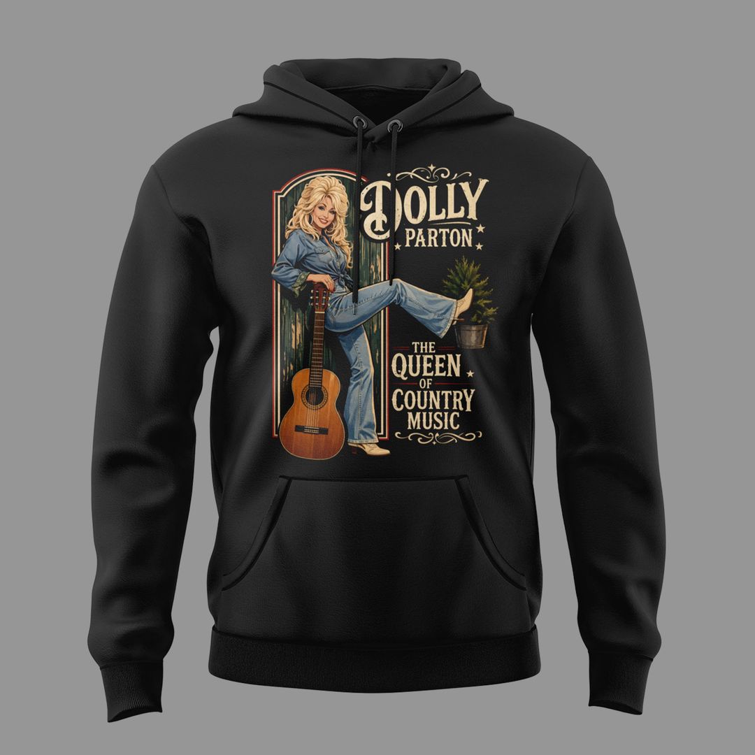 05. Black Hoodie Dolly Parton Rest In Peace - The Queen Of Country Music 1946-2026 Hoodie