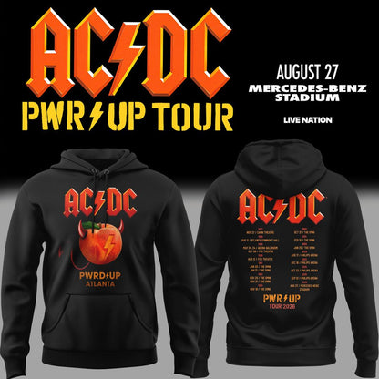 01.02. New Hoodie AC/DC - Exclusive Atlanta Event - Power Up Tour 2026 Hoodie