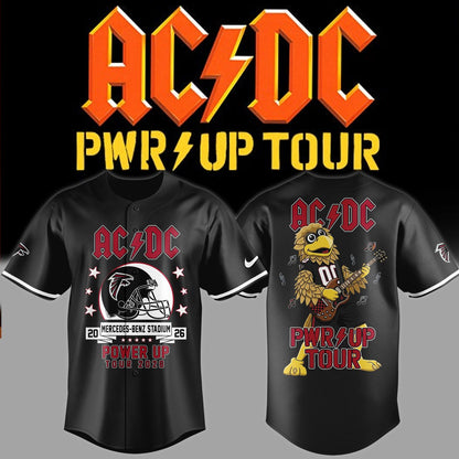 02.12. Limited Edition AC/DC x Atlanta Falcons - Power Up Tour 2026 Baseball Jersey