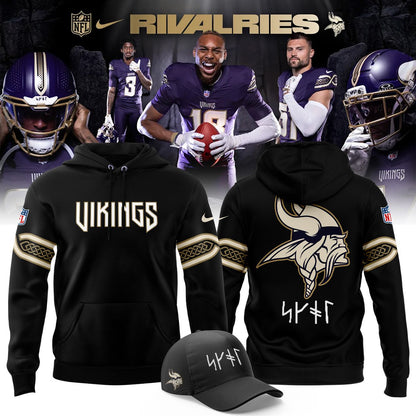 Minnesota Vikings 2026 Rivalry Black Hoodie