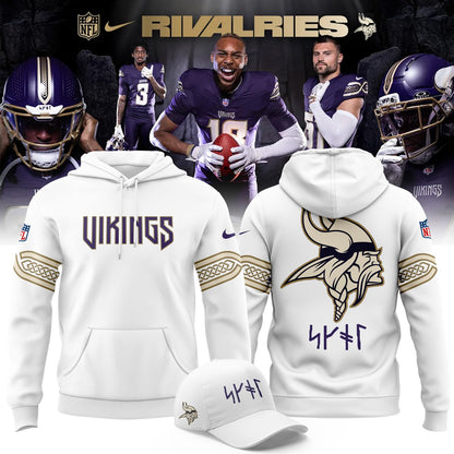 Minnesota Vikings 2026 Rivalry White Hoodie
