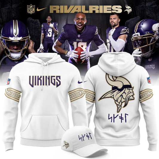 Minnesota Vikings 2026 Rivalry White Hoodie