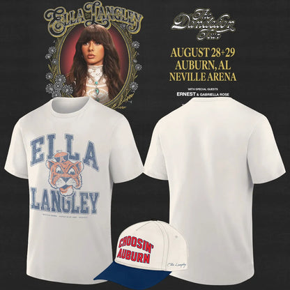Auburn Tigers x Ella Langley – The Dandelion Tour 2026 Neville Arena Tee