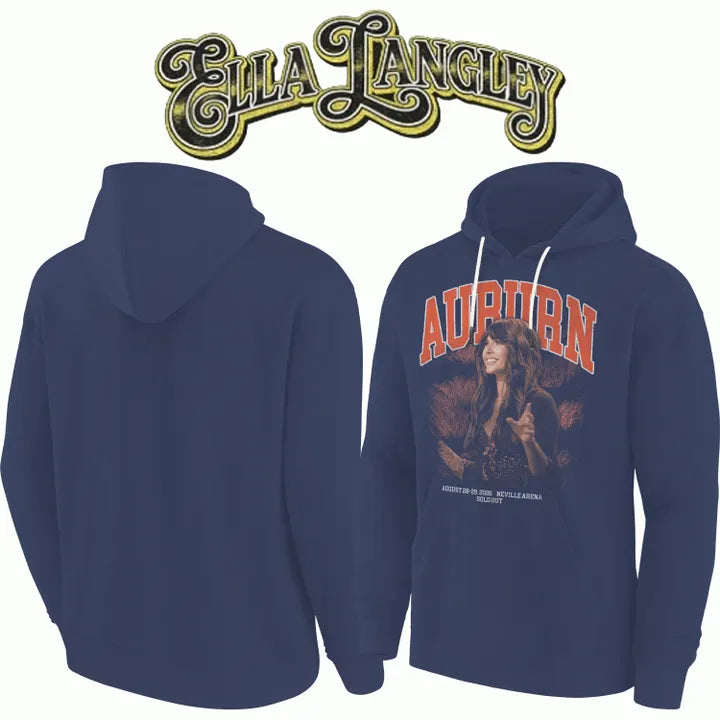 1. Auburn Tigers x Ella Langley – The Dandelion Tour 2026 Neville Arena Hoodie