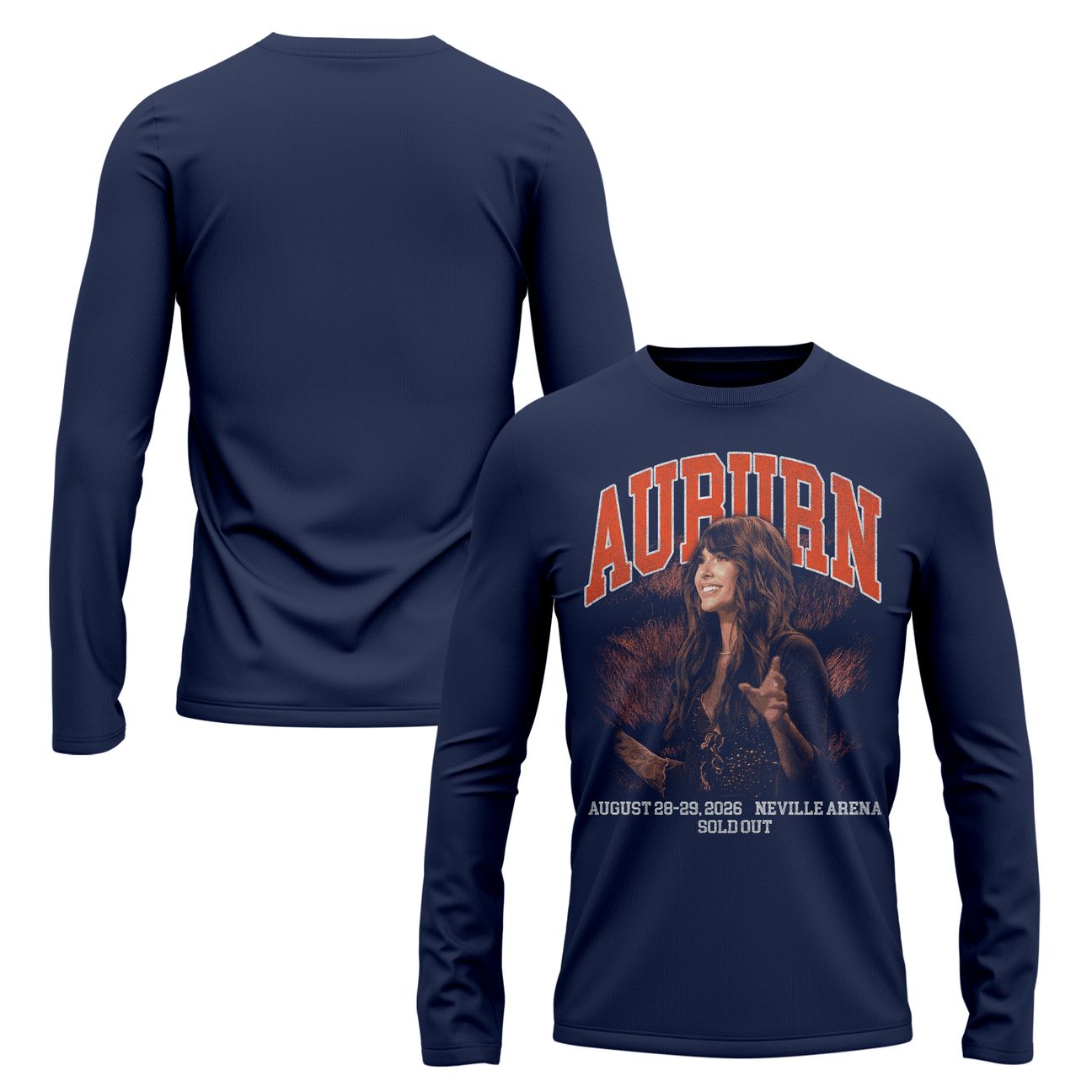 Auburn Tigers x Ella Langley – The Dandelion Tour 2026 Neville Arena Long Tee