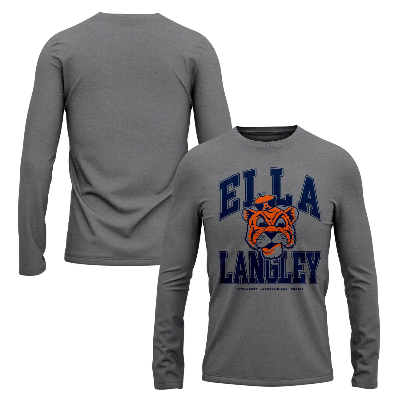 3. Auburn Tigers x Ella Langley – The Dandelion Tour 2026 Neville Arena Long Tee