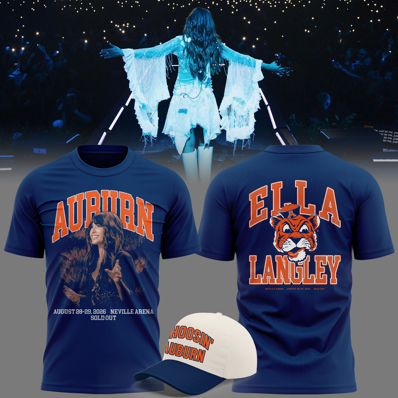 2026 Limited Edition T-Shirt Ella Langley x Auburn Tigers The Dandelion Tour.