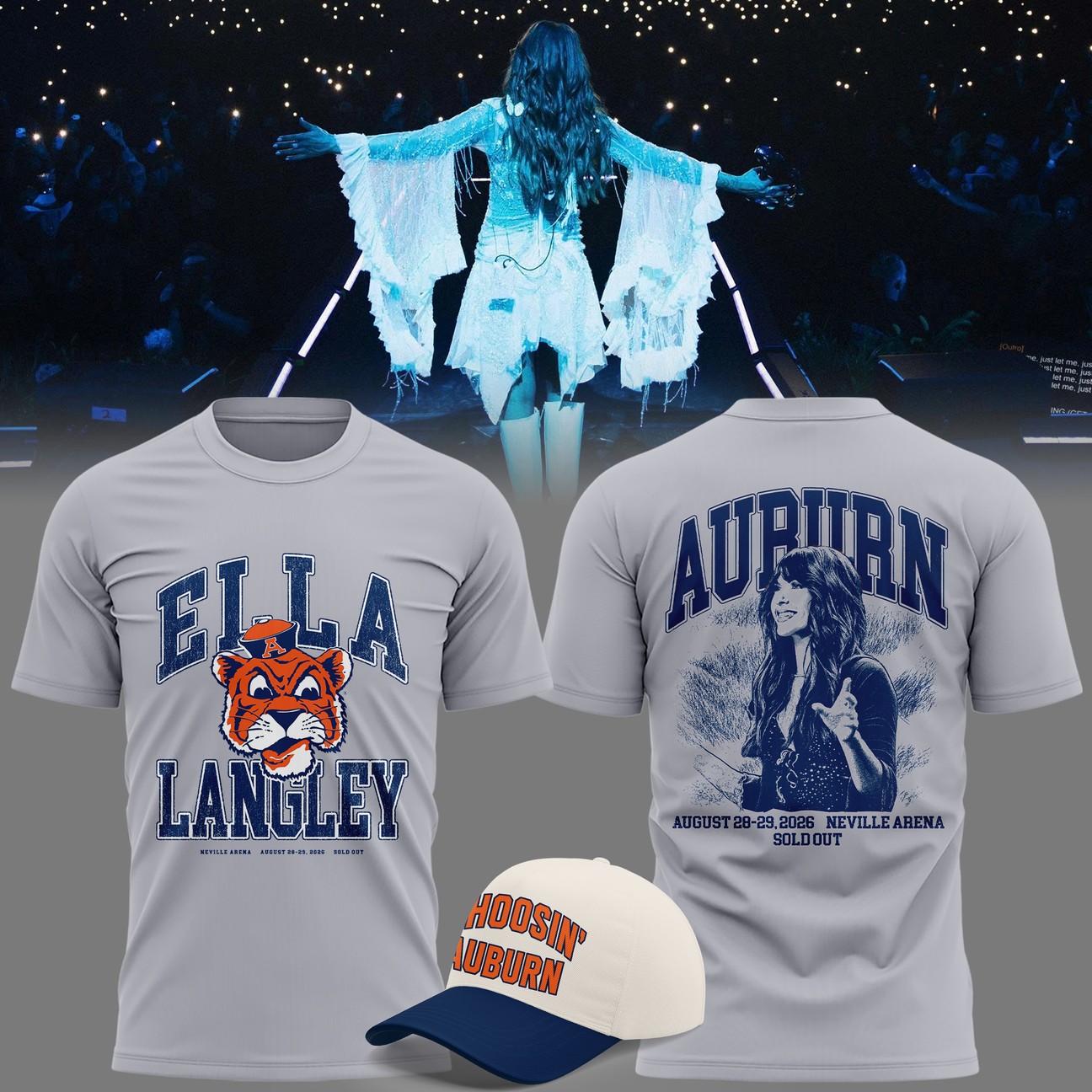 2026 Limited Edition T-Shirt Ella Langley x Auburn Tigers The Dandelion Tour!