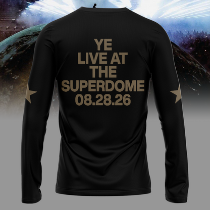 Ye Live At The Superdome Long Tee -2026 Ye Live Concert Tour