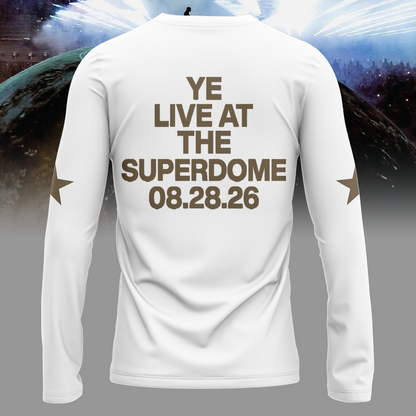 02.Ye Live At The Superdome Long Tee -2026 Ye Live Concert Tour