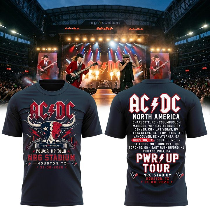 AC/DC Power Up Tour Houston TX 2026 Concert T-Shirt – NRG Stadium_001