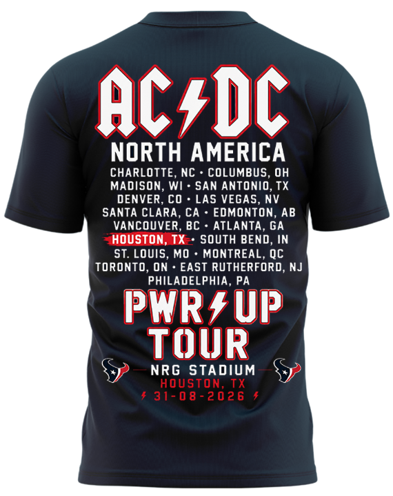 AC/DC Power Up Tour Houston TX 2026 Concert T-Shirt – NRG Stadium_001