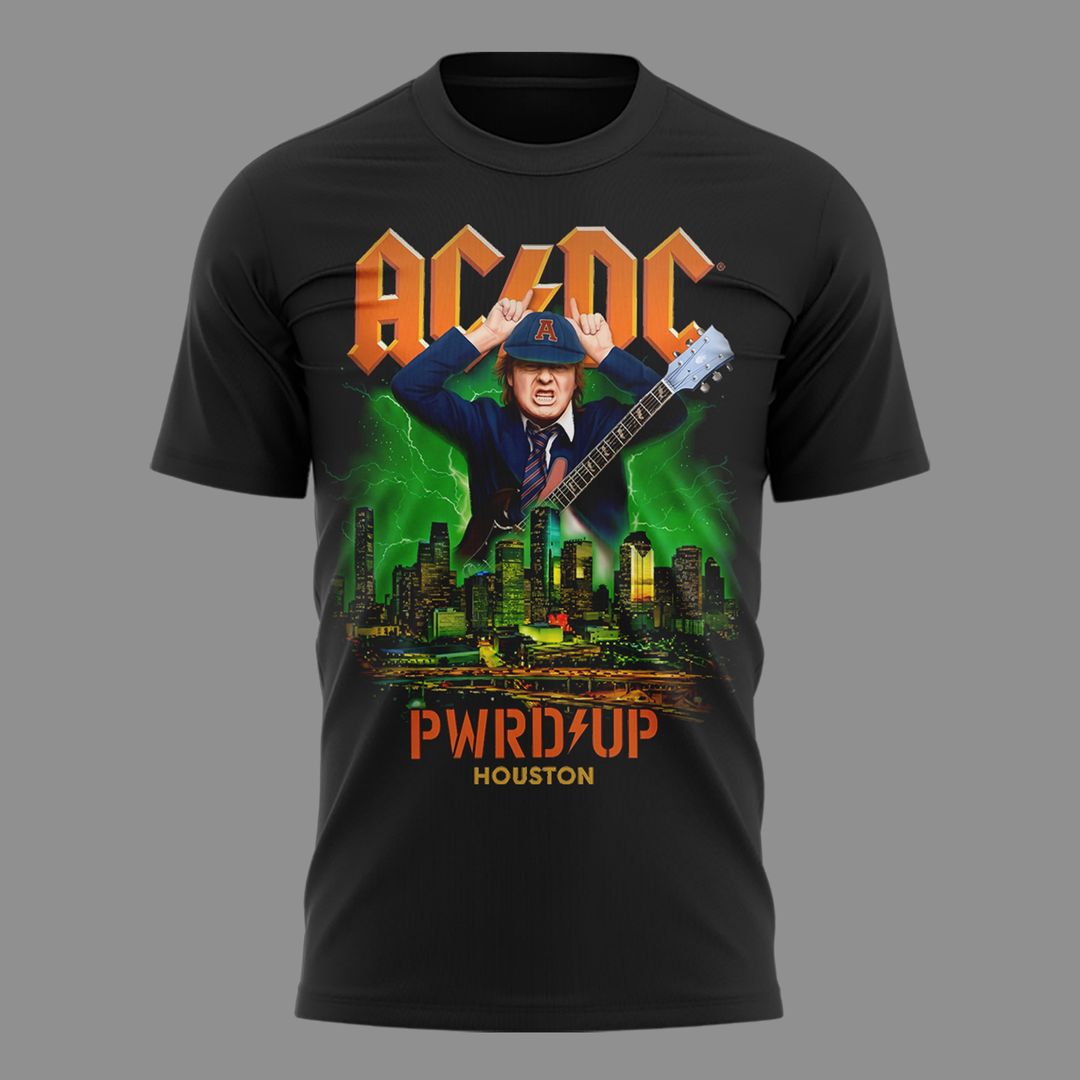 001. AC/DC Exclusive Houston Event Shirt - Power Up Tour 2026 at NRG Stadium - Houston, TX T-Shirt