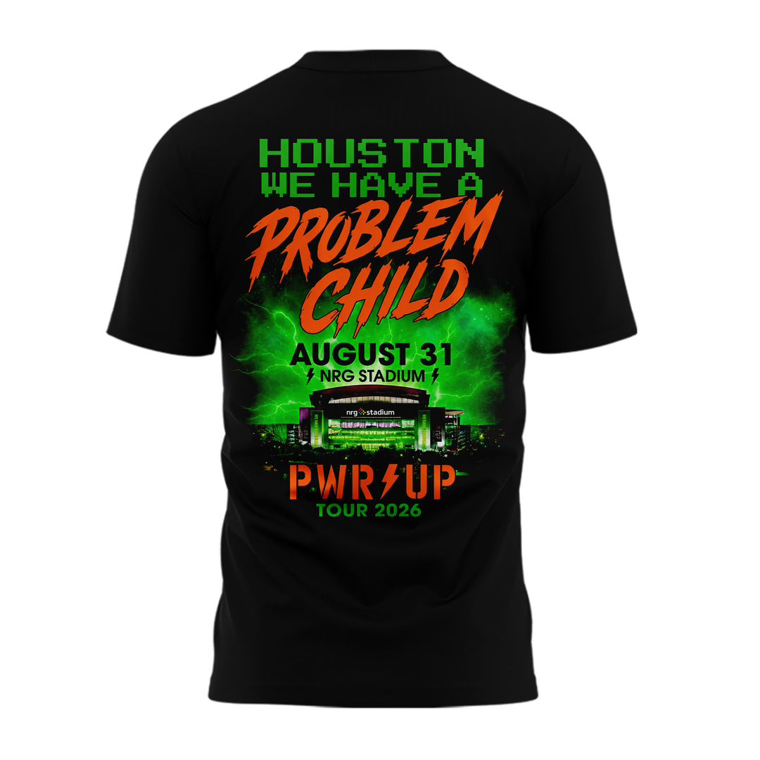 AC/DC x Houston exclusive event T-shirt -BLACK