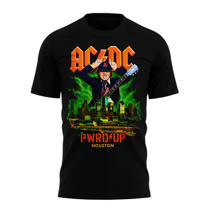AC/DC x Houston exclusive event T-shirt -BLACK