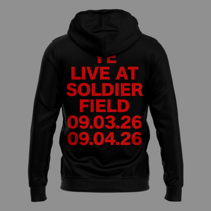 YE LIVE AT SOLDIER FIELD HOODIE (BLACK)-2026 Ye Live Concert Tour