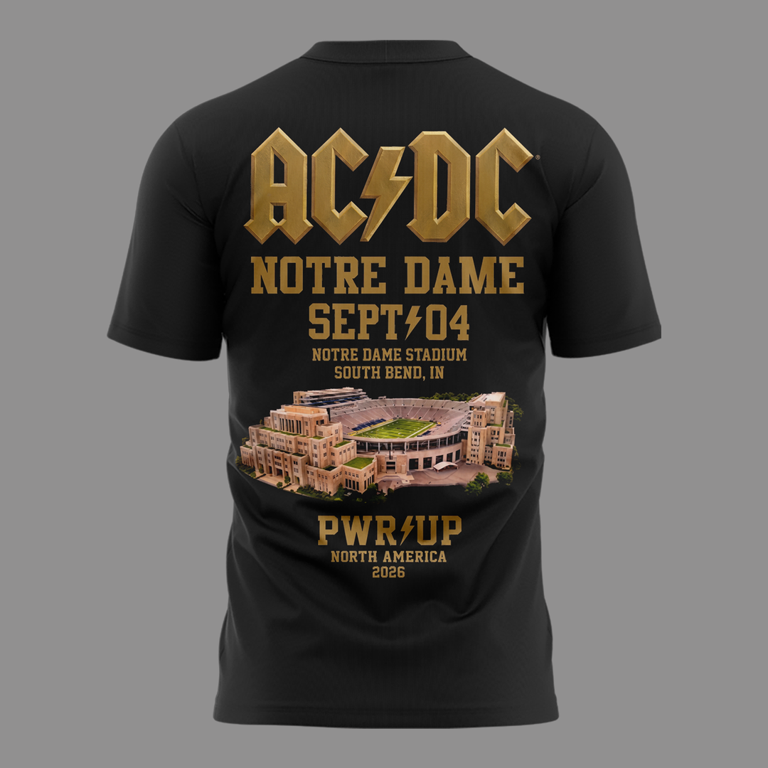001. AC/DC Exclusive South Bend Event Shirt - Power Up Tour 2026 T-Shirt