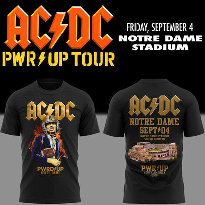 001. AC/DC Exclusive South Bend Event Shirt - Power Up Tour 2026 T-Shirt