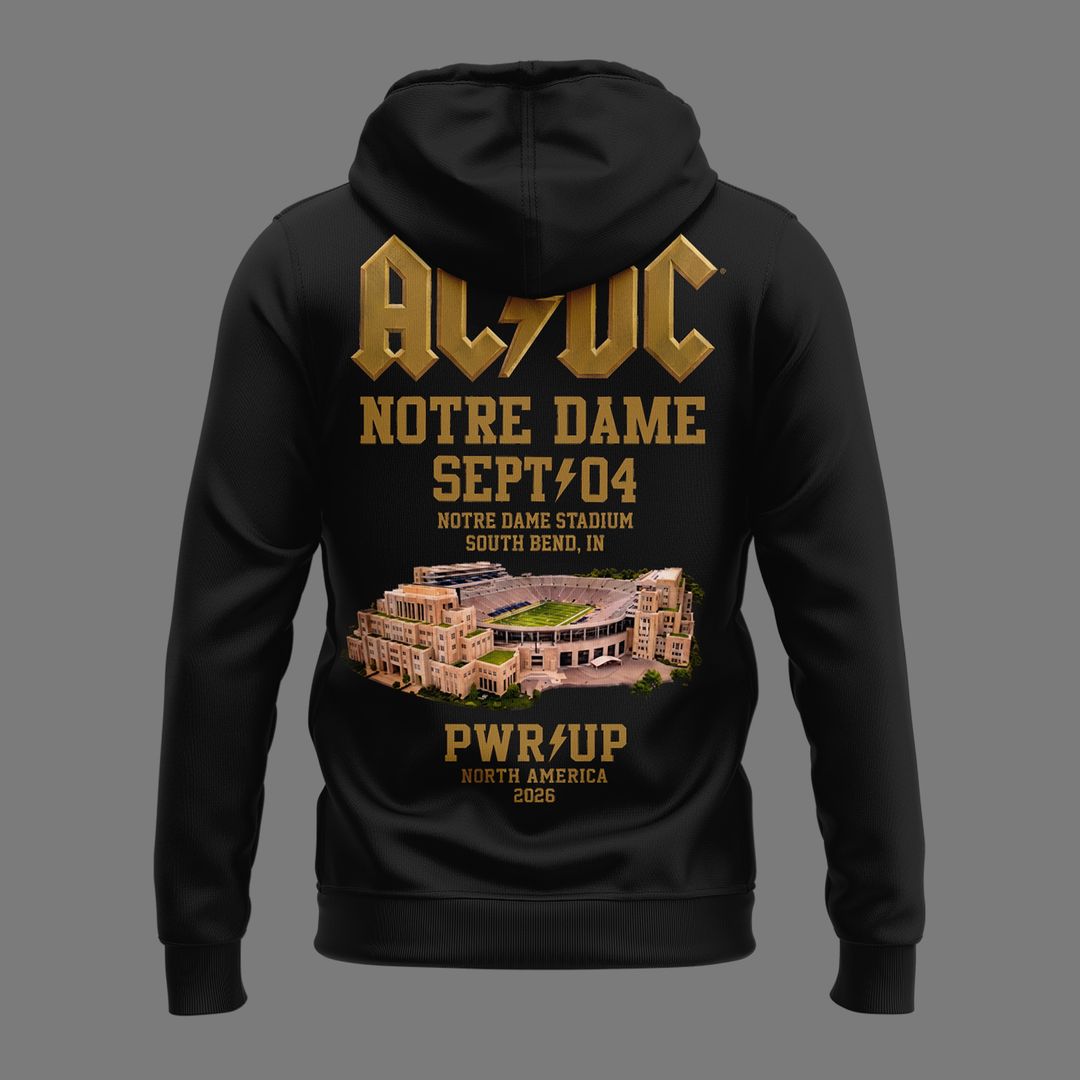 01.03. Hoodie AC/DC Exclusive South Bend Event - Power Up Tour 2026 Hoodie
